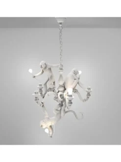 Monkey kroonluchter wit - 14865