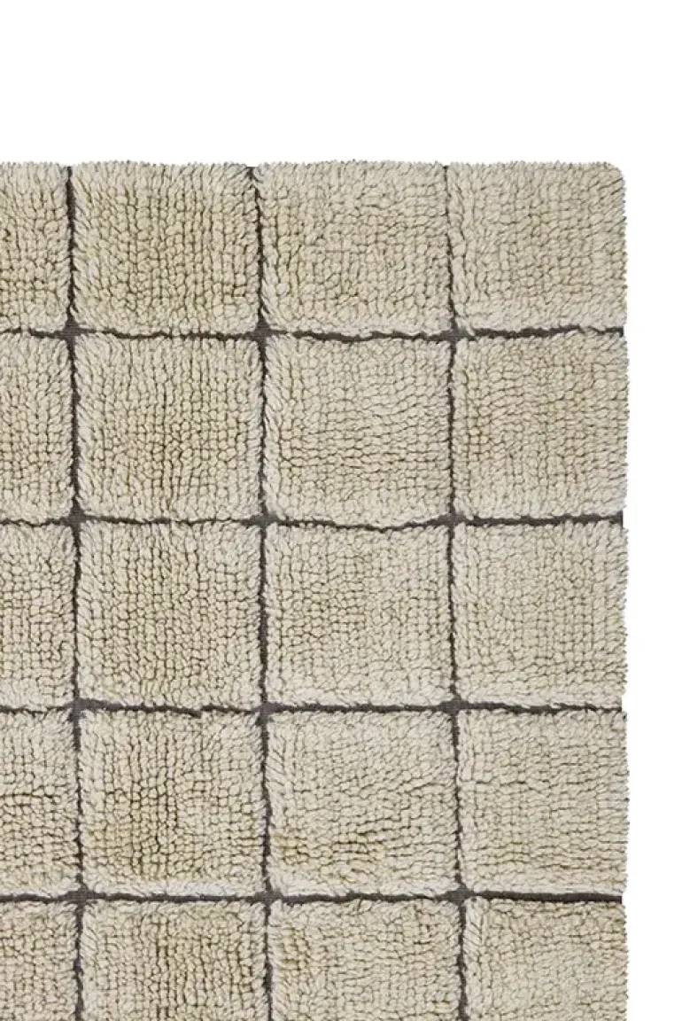 Mosaic vloerkleed wol sandstone 80x230cm