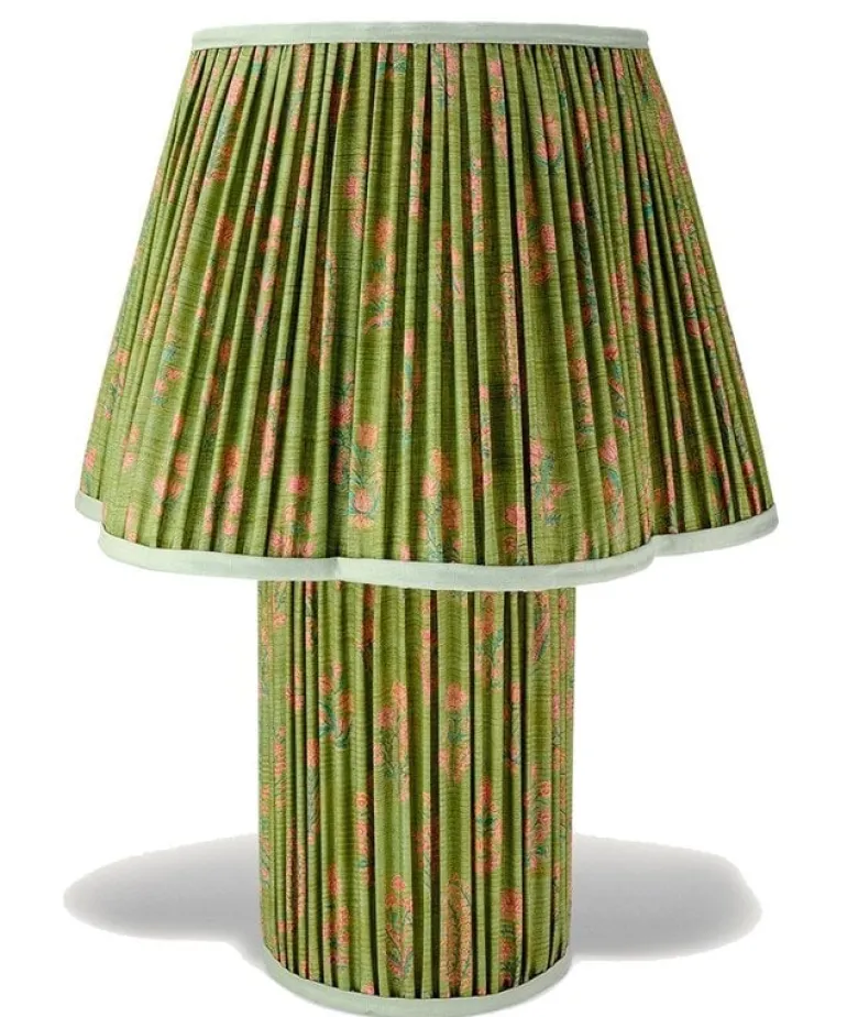 Myra lamp L silk Sami green - 1.20.60.511.060.4
