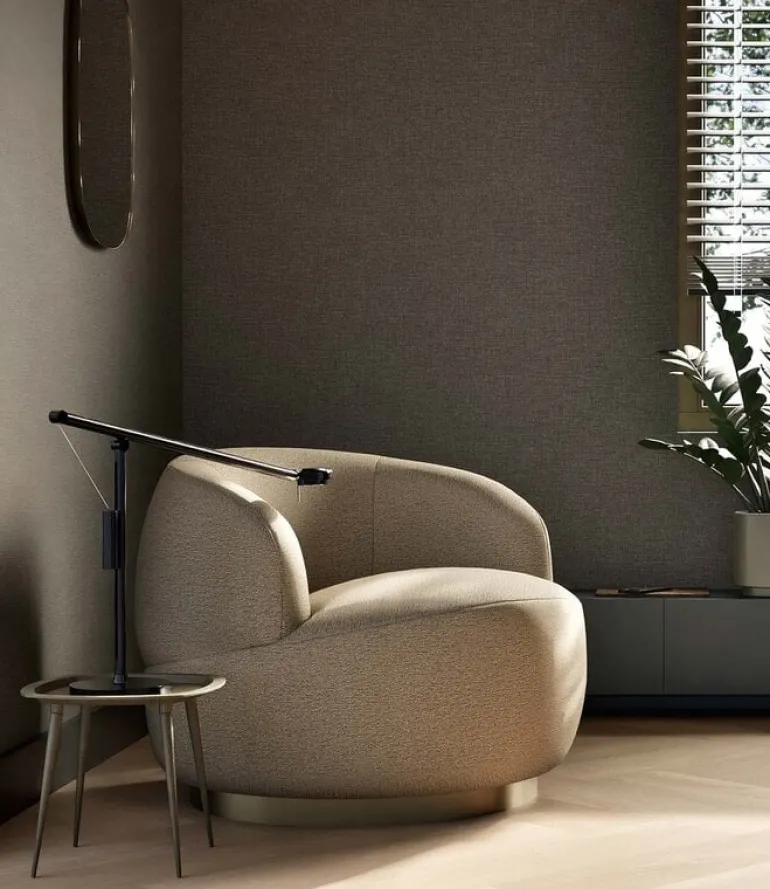 Naturel chique behang linnen look Portland - SW-006