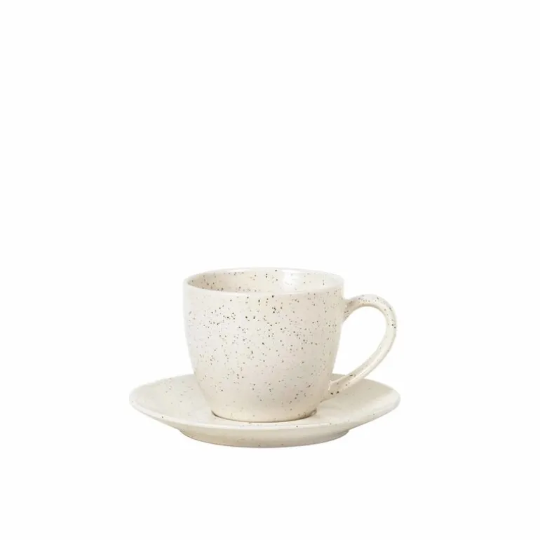 Nordic Vanilla kop met schotel - set van 6 stuks