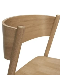 Oblique barstoel naturel - 331607