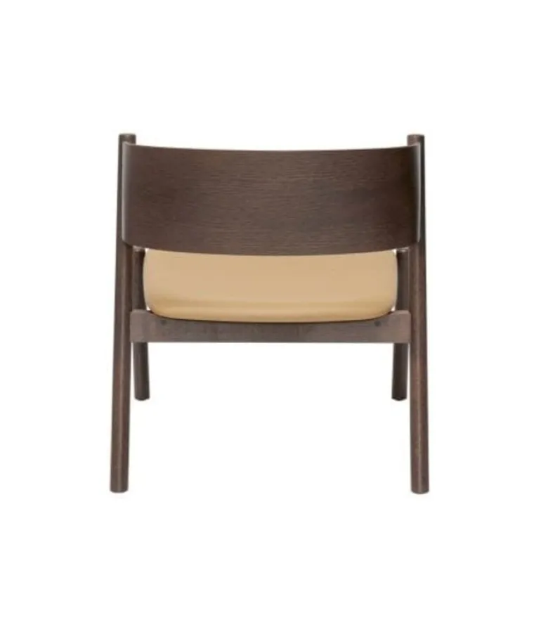 Oblique loungestoel donkerbruin - 331606