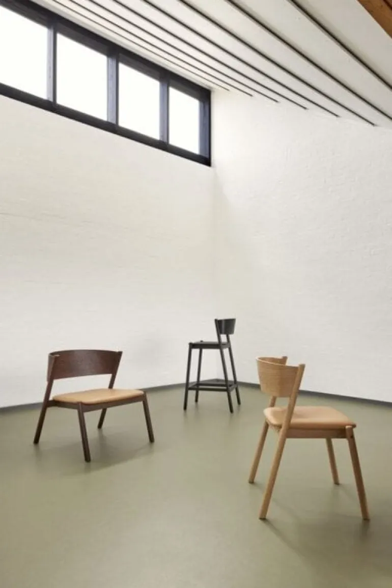 Oblique loungestoel donkerbruin - 331606