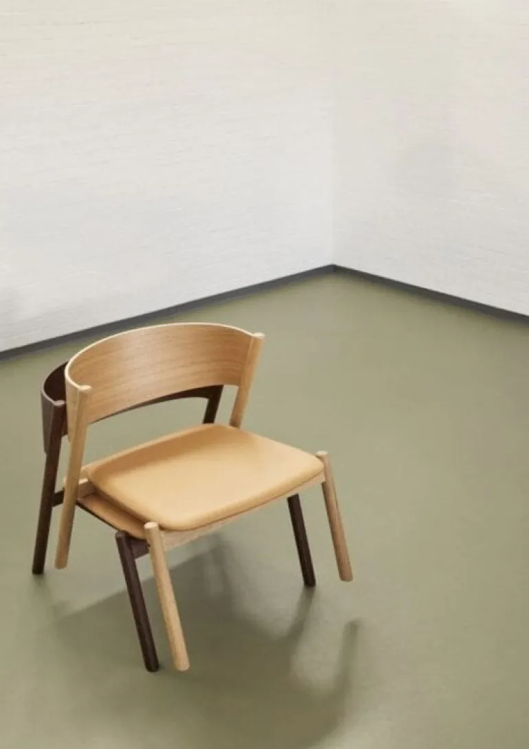 Oblique loungestoel donkerbruin - 331606