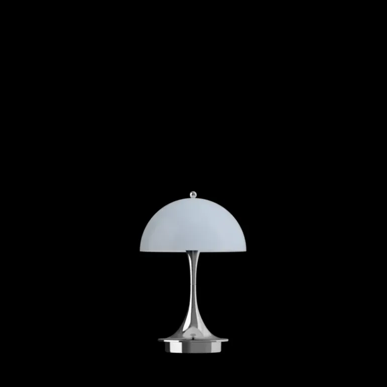 Panthella 160 portable tafellamp chrome opal blue grey - 5744171449