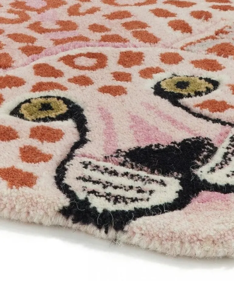Pink leopard vloerkleed L - 1.45.10.037.030.5