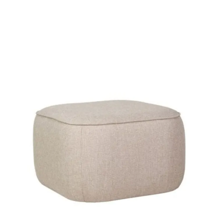 Poef polyester- beige