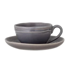 Raben cappuccino kop met schotel - set van 4 stuks