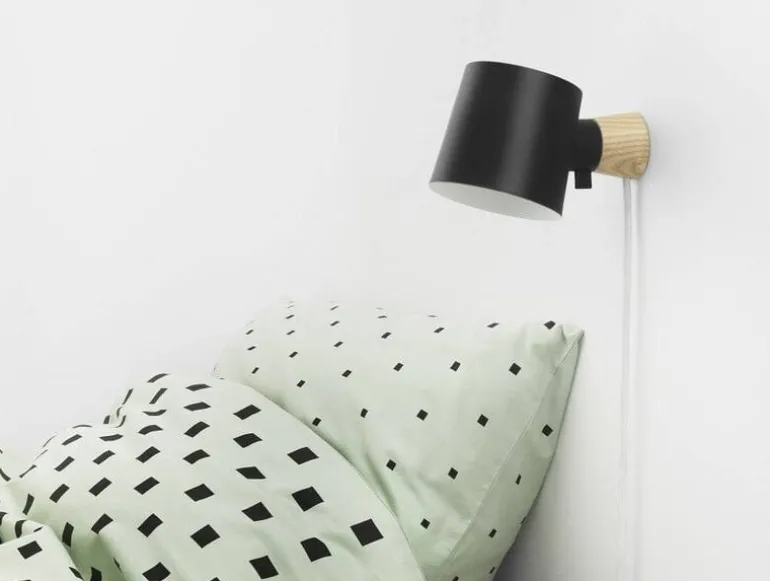 Rise wandlamp zwart