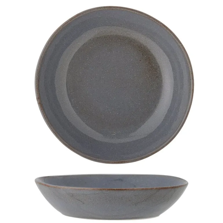 Sandrine diepe borden grijs set van 6 stuks - 82068322
