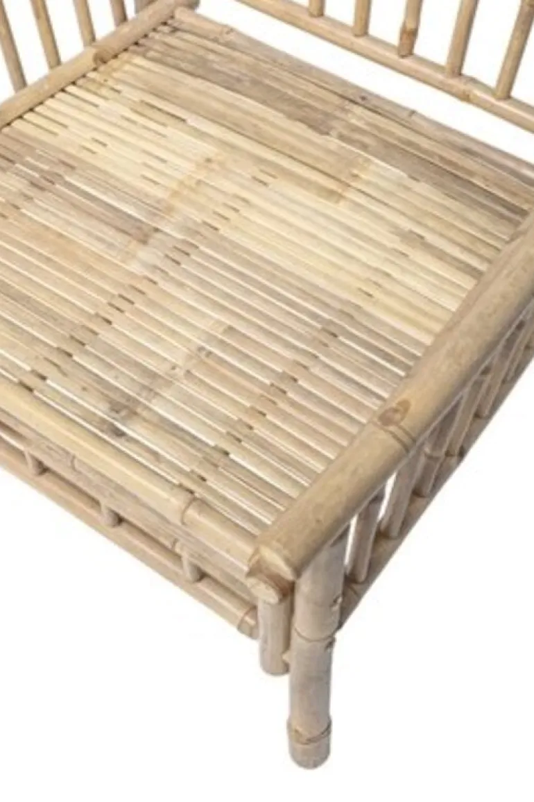 Sole loungestoel naturel bamboe