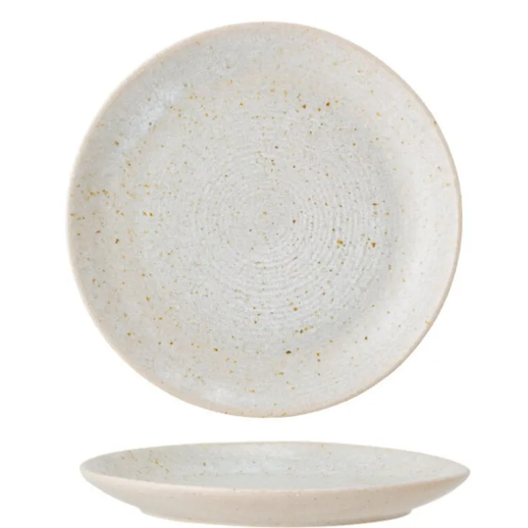 Taupe bord Ø16cm - set van 6 stuks