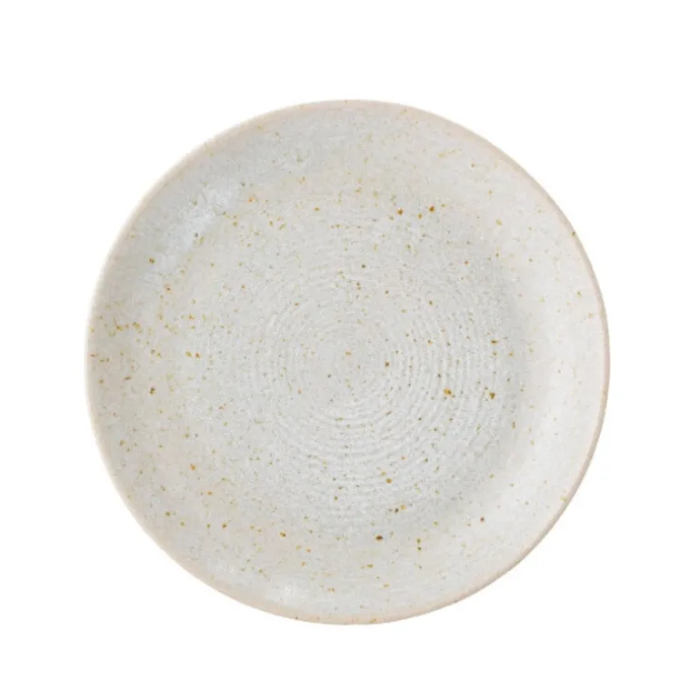 Taupe bord Ø16cm - set van 6 stuks