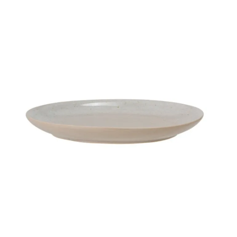 Taupe bord Ø21,5cm - set van 6 stuks