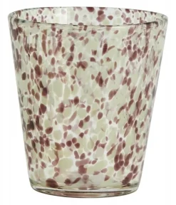 Tepin drinkglazen bruin/groen - set van 6 stuks