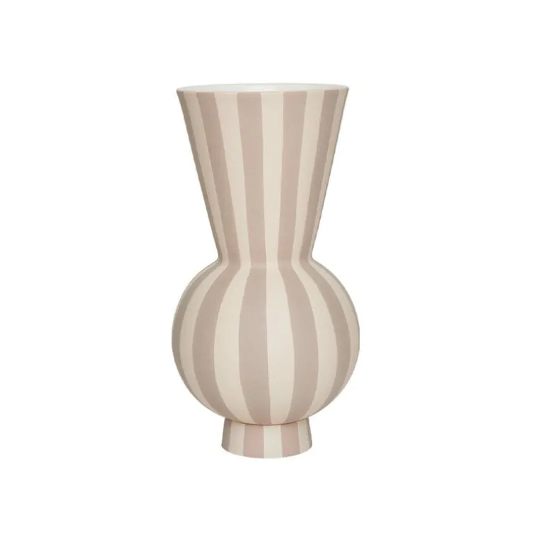 Toppu vaas rond clay - L301174