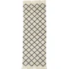 Vloerkleed naturel wol 200x70cm