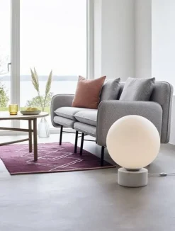 Vloerlamp marmer glas