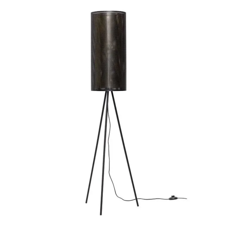 Vloerlamp zwart metaal