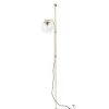 Wandlamp metaal/glas - messing