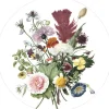 Wilde bloemen behangcirkel CK-062 ø190cm