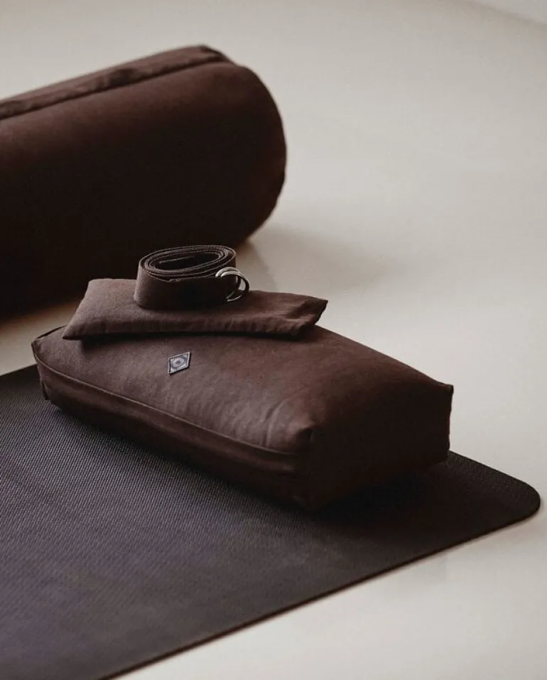 Yoga meditatie bolster bruin - 2518